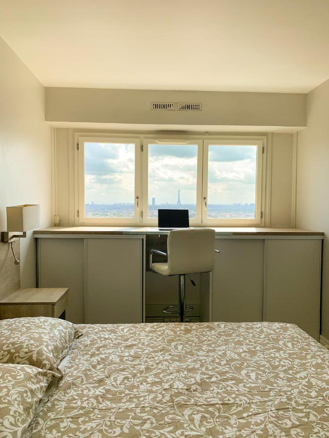 Vue Panoramique Sur Paris : Sublime Appartement Au Centre De Courbevoie Eksteriør bilde