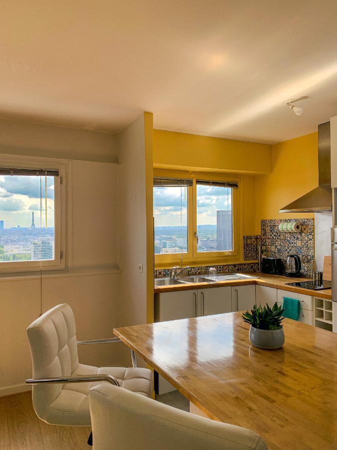 Vue Panoramique Sur Paris : Sublime Appartement Au Centre De Courbevoie Eksteriør bilde